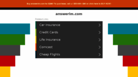 What Answerim.com website looked like in 2018 (6 years ago)