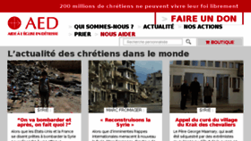 What Aed-france.org website looked like in 2018 (6 years ago)