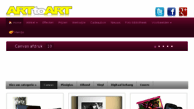 What Arttoart.nl website looked like in 2018 (6 years ago)