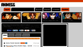 What Animegg.com website looked like in 2018 (6 years ago)