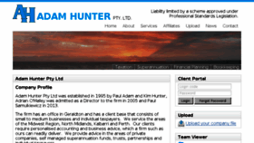 What Adamhunter.com.au website looked like in 2018 (6 years ago)