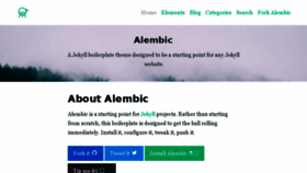 What Alembic.darn.es website looked like in 2018 (6 years ago)
