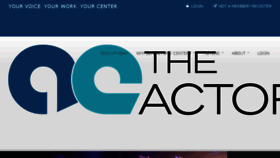 What Actorscenter.org website looked like in 2018 (6 years ago)