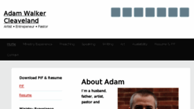 What Adamwc.com website looked like in 2018 (6 years ago)