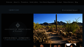 What Aestheticdentistryofscottsdale.com website looked like in 2018 (6 years ago)
