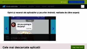 What Androidliste.ro website looked like in 2018 (6 years ago)