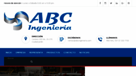 What Abcingenieria.com website looked like in 2018 (6 years ago)