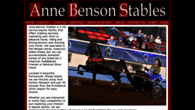 What Annebensonstables.com website looked like in 2018 (6 years ago)