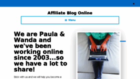 What Affiliateblogonline.com website looked like in 2018 (6 years ago)