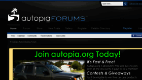 What Autopiaforums.com website looked like in 2018 (6 years ago)
