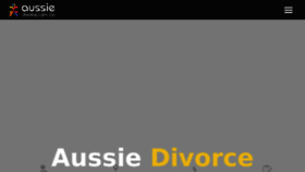 What Aussiedivorce.com.au website looked like in 2018 (6 years ago)