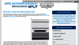 What Aireacondicionadosplit.com.es website looked like in 2018 (6 years ago)