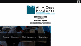 What Allcopyproducts.co.uk website looked like in 2018 (6 years ago)