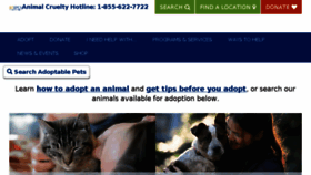 What Adopt.spca.bc.ca website looked like in 2018 (6 years ago)