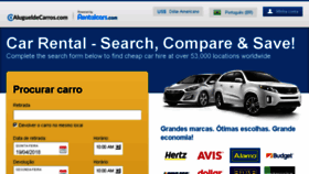 What Alugueldecarros.com website looked like in 2018 (6 years ago)