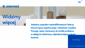What Astermed.pl website looked like in 2018 (6 years ago)
