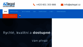 What Azlegal.cz website looked like in 2018 (6 years ago)