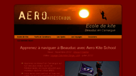What Aerokiteschool.com website looked like in 2018 (6 years ago)