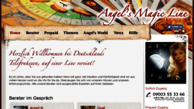 What Angels-magic-line.de website looked like in 2018 (6 years ago)