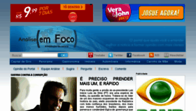 What Analiseemfoco.com.br website looked like in 2018 (6 years ago)