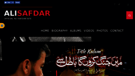What Alisafdar.com website looked like in 2018 (6 years ago)