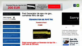 What Apa-vie-sanatate.ro website looked like in 2018 (6 years ago)