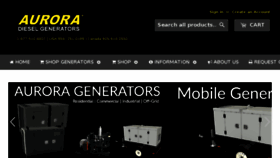 What Auroragenerators.com website looked like in 2018 (6 years ago)