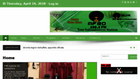 What Afro105fm.com website looked like in 2018 (6 years ago)