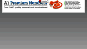 What A1premiumnumbers.com website looked like in 2018 (6 years ago)