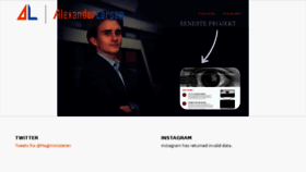 What Alexander-larsen.dk website looked like in 2018 (6 years ago)