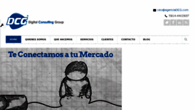 What Agenciadcg.com website looked like in 2018 (8 years ago)