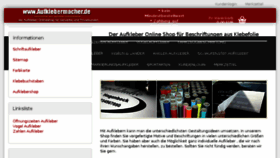 What Aufklebermachershop.de website looked like in 2018 (6 years ago)