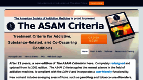 What Asamcriteria.org website looked like in 2018 (6 years ago)