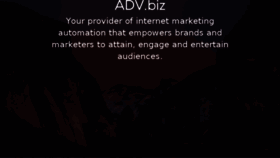 What Adv.biz website looked like in 2018 (6 years ago)