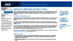 What Anzshareandbondtrading.co.nz website looked like in 2018 (6 years ago)