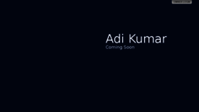 What Adikumar.com website looked like in 2018 (6 years ago)
