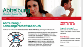 What Abtreibungen.at website looked like in 2018 (6 years ago)
