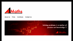 What A1maths.com website looked like in 2018 (6 years ago)