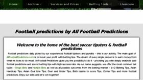 What Allfootballpredictions.com website looked like in 2018 (6 years ago)