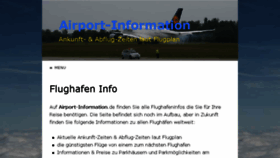 What Airport-information.de website looked like in 2018 (6 years ago)