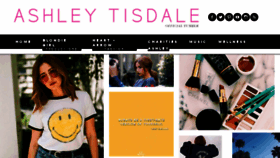 What Ashleytisdale.com website looked like in 2018 (6 years ago)