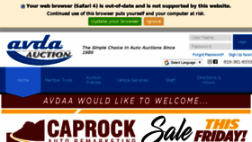 What Avdaauction.com website looked like in 2018 (6 years ago)