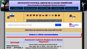 What Amigosdeladanza.es website looked like in 2018 (6 years ago)