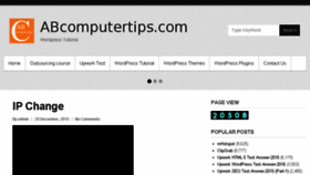 What Abcomputertips.com website looked like in 2018 (6 years ago)