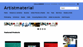 What Artistmaterial.co.uk website looked like in 2018 (6 years ago)