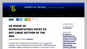 What Adaptoftexas.org website looked like in 2018 (6 years ago)
