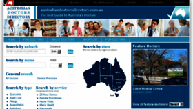 What Australiandoctorsdirectory.com.au website looked like in 2018 (6 years ago)