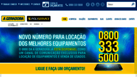 What Ageradora.com.br website looked like in 2018 (6 years ago)