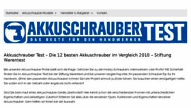 What Akkuschrauberverkauf.de website looked like in 2018 (6 years ago)