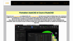 What Autocad-formation.com website looked like in 2018 (6 years ago)
